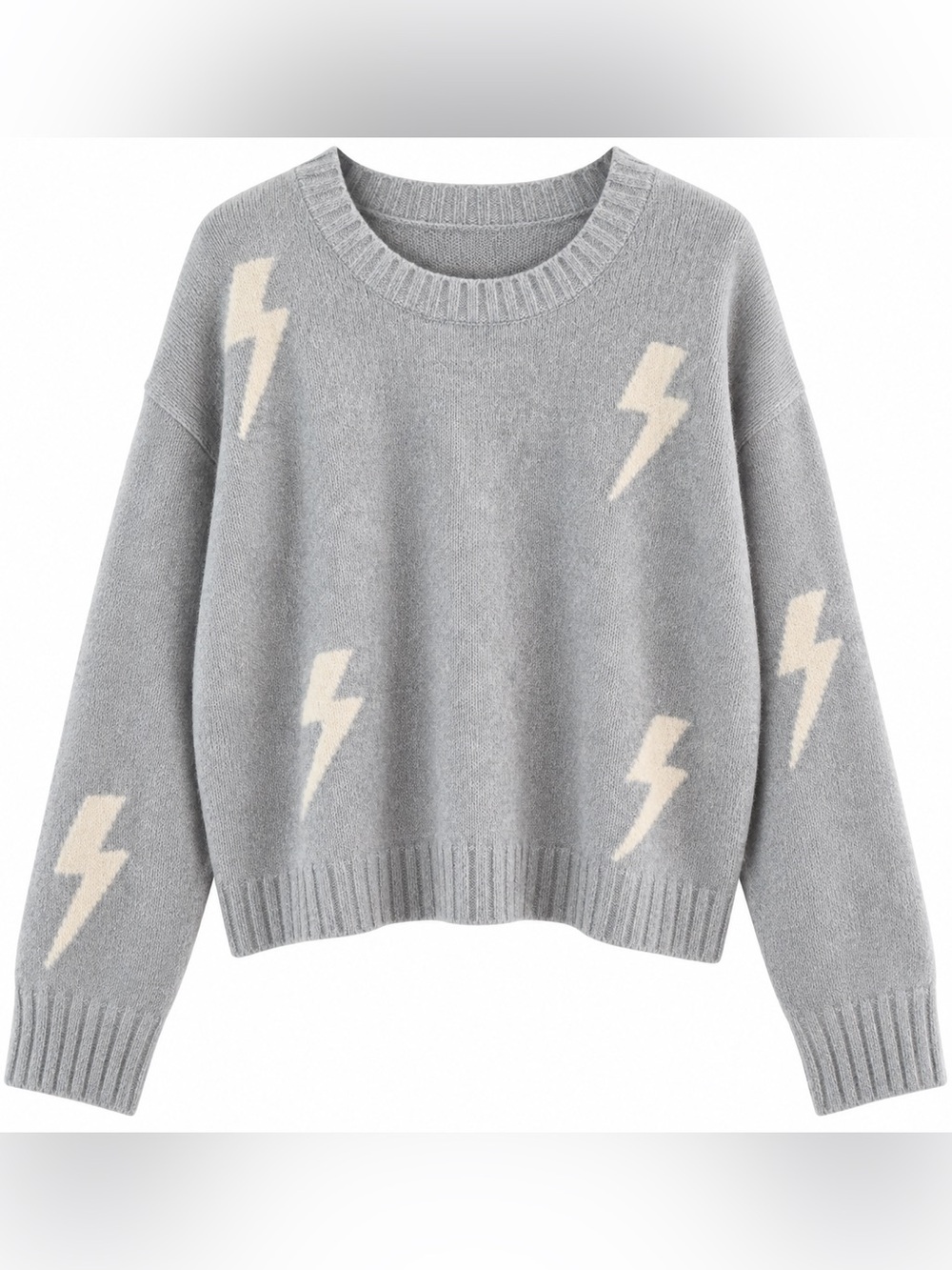 Rails Perci Grey Lightning Bolt Sweater - Size L